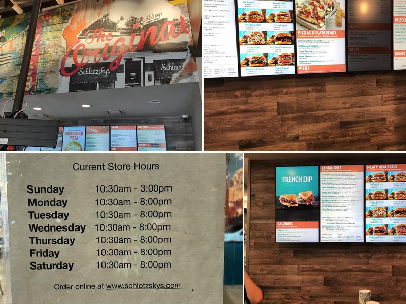 Schlotzsky's Menu