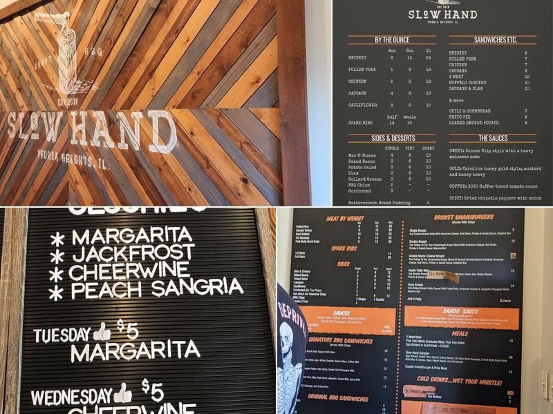 Slow Hand Craft BBQ Menu