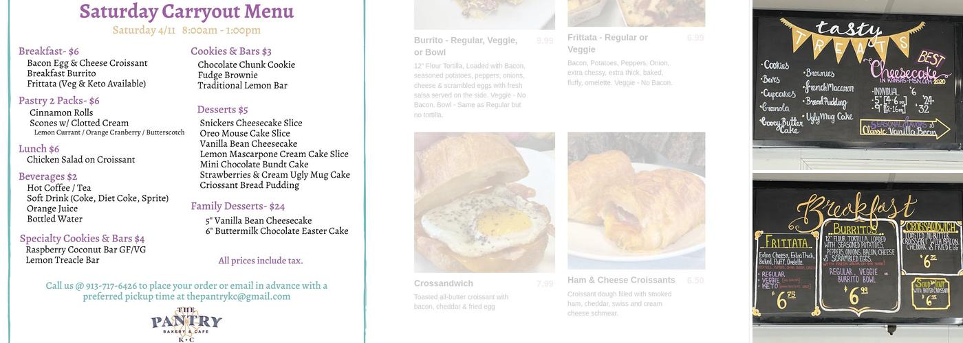 The Pantry KC Menu
