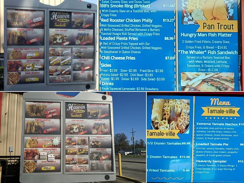 Hot Tamale Heaven And Grille Menu