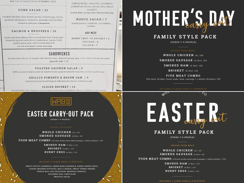 Wolf River Brisket Co. Menu