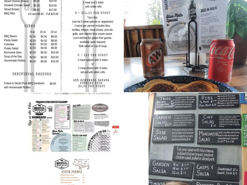 Bristol Gardens and Grill Menu