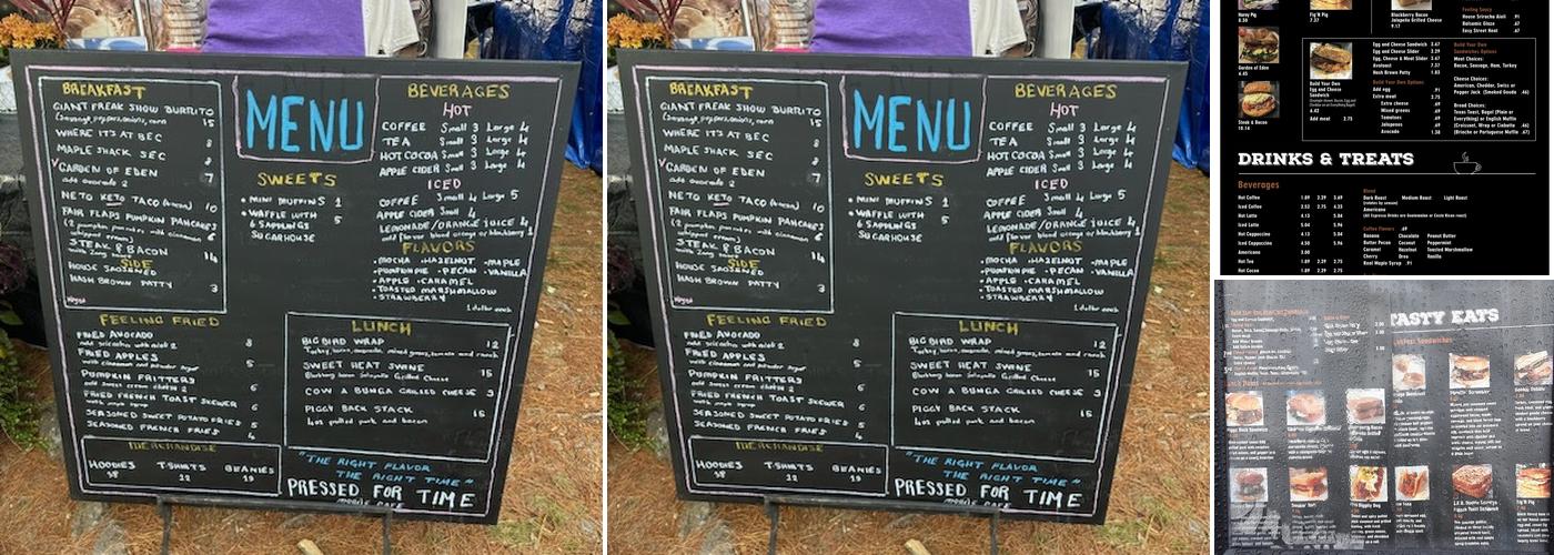 Pressed For Time Mobile Cafe Menu