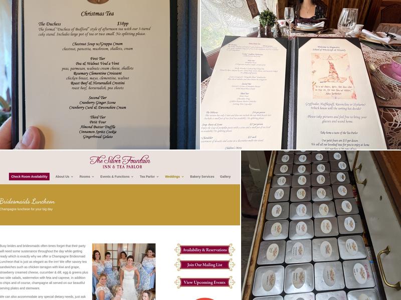 Silver Fountain Inn & Tea Parlor Menu