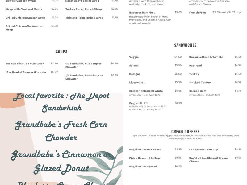 Main St Bagel & Deli Menu