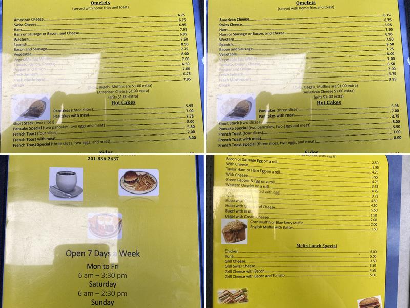 Five Star Coffee Shop Menu