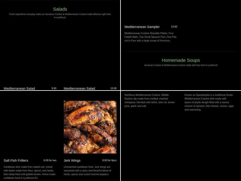 Lyndhurst Jerk & Gyro Spot Menu