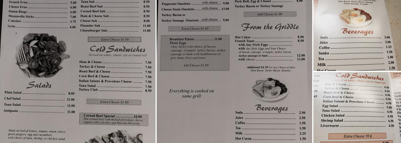 Rocco's Steaks Menu