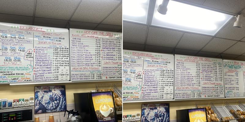 Joan's Bagel & Deli Menu