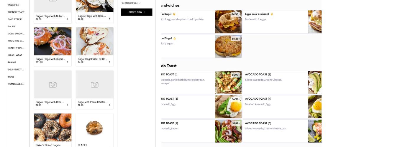 Bagels & More Menu