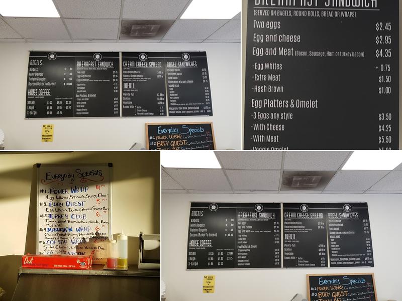 Perrys Bagel Cafe Menu