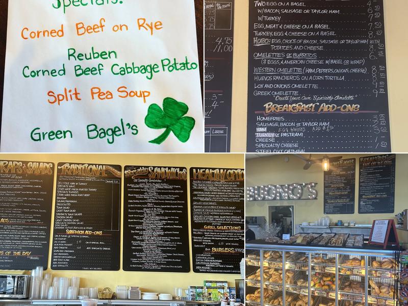 Buono Bagels Menu