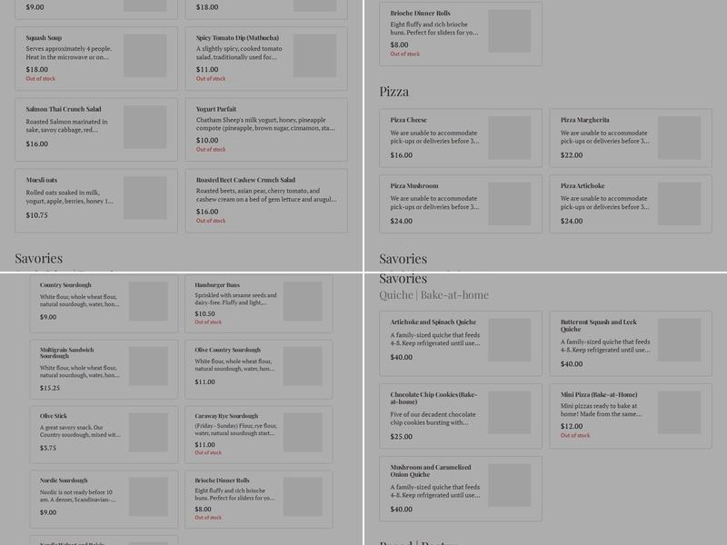 Liv Breads Artisan Bakery and Coffee Bar Menu