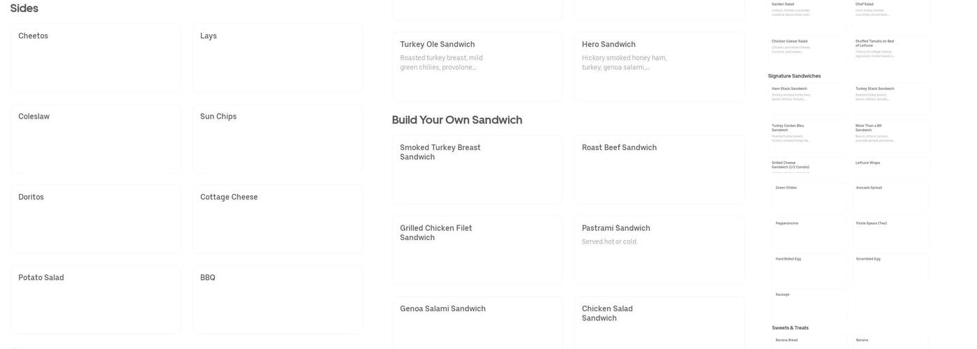 Corner Deli Menu
