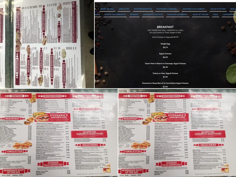 STEPHANIES DELI Menu