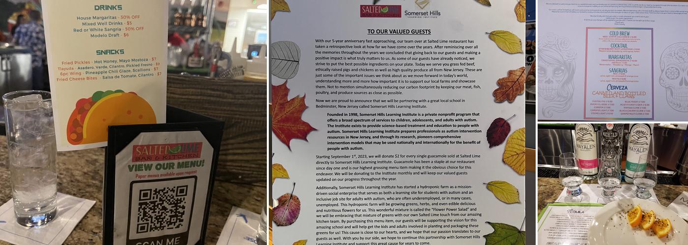 Salted Lime Bar & Kitchen Menu