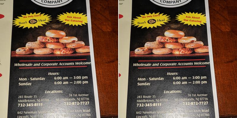 Atlantic Bagel Lincroft Menu