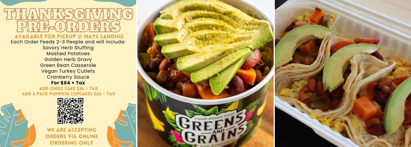 Greens and Grains Shrewsbury Menu