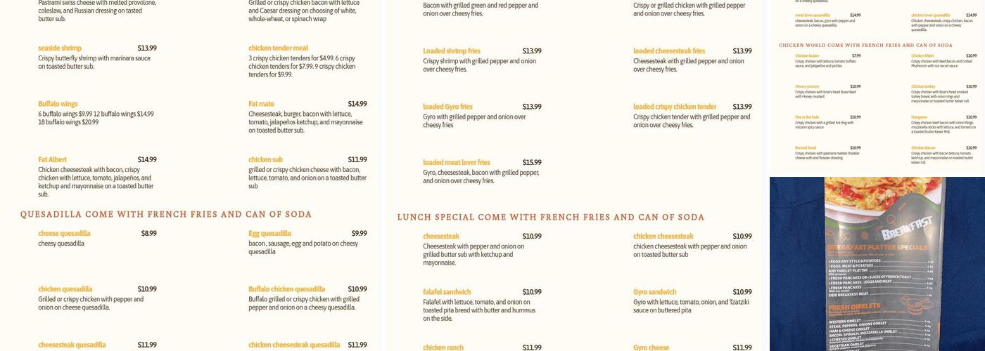 BAGEL 1 Menu