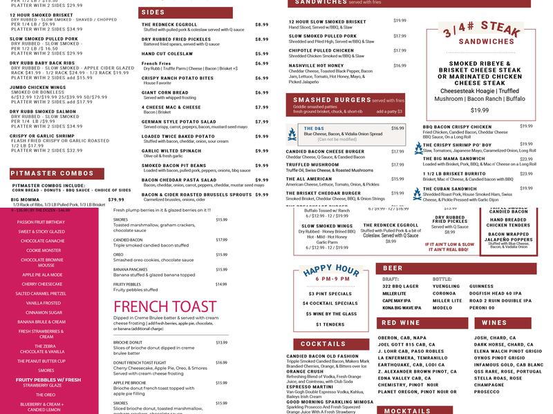 322 BBQ & Butcher - Mullica Hill, NJ Menu