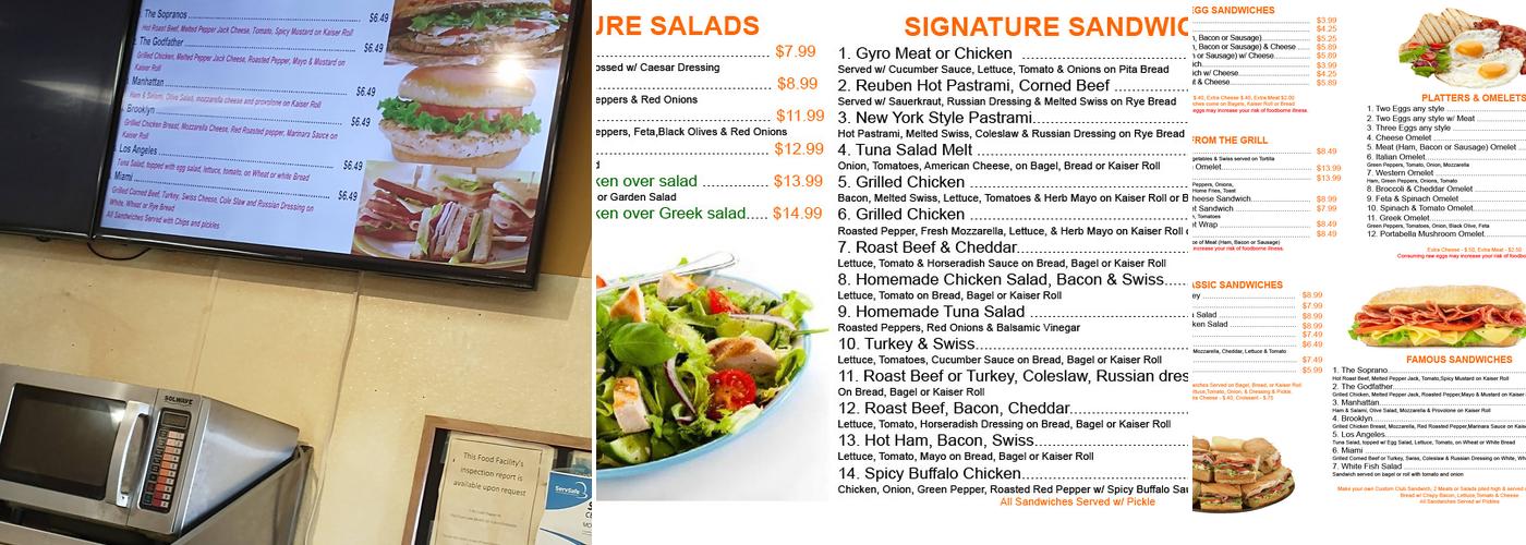 New York Bagels & Deli Menu