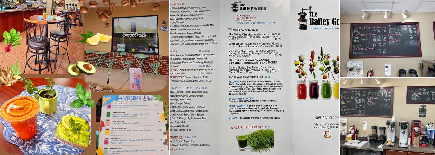 The Bailey Grind Menu