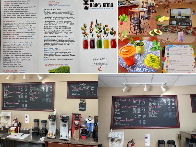 The Bailey Grind Menu