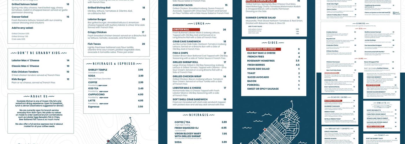 Dockside Kitchen Menu