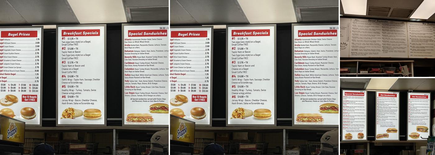 Sam's Bagel & Deli Menu