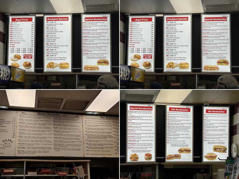 Sam's Bagel & Deli Menu
