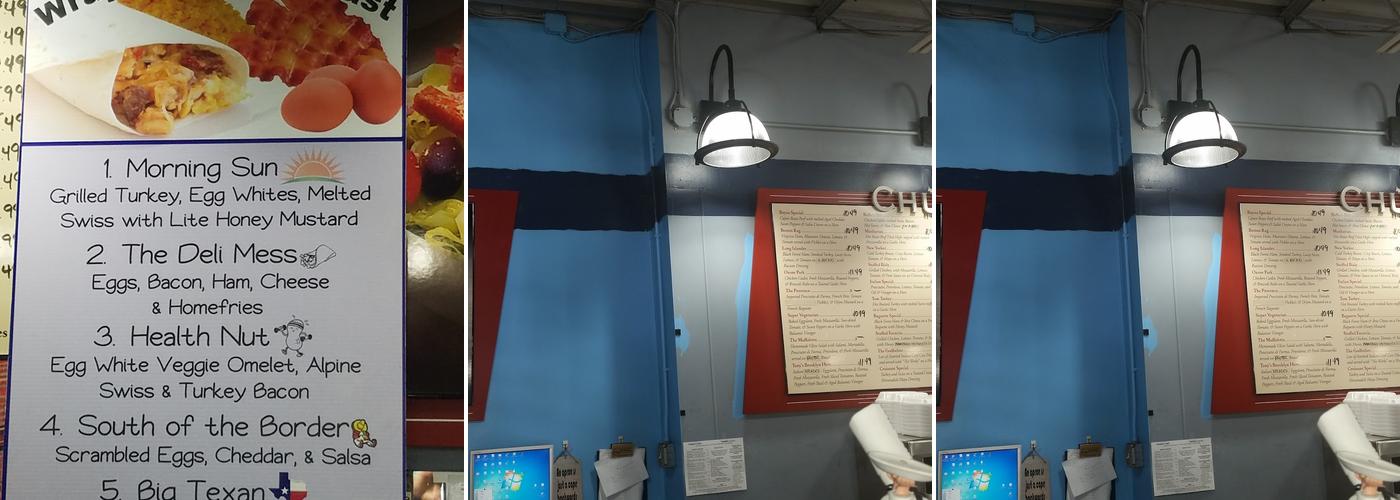 Chubby Deli Menu