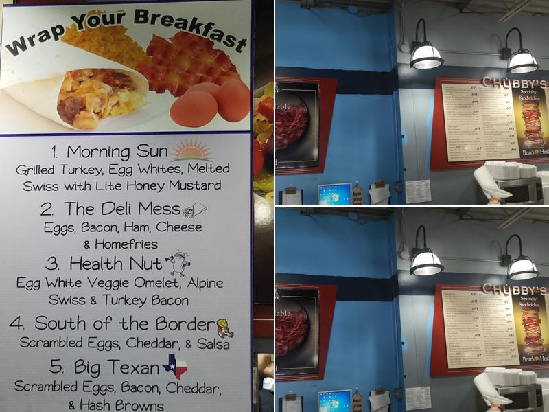 Chubby Deli Menu