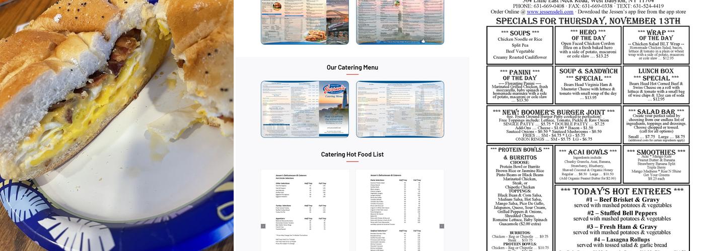 Jessen's Delicatessen Menu