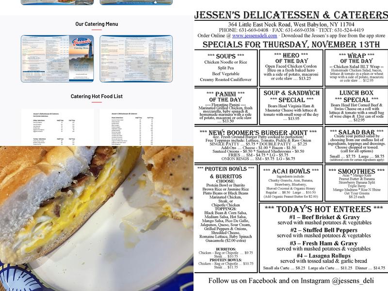 Jessen's Delicatessen Menu