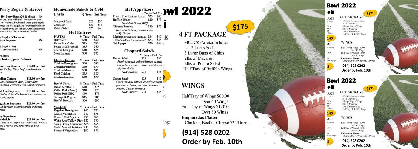Vics Deli Menu