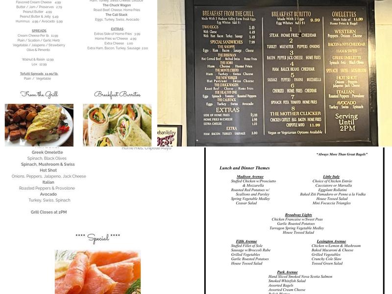 The Bagel Shoppe Menu