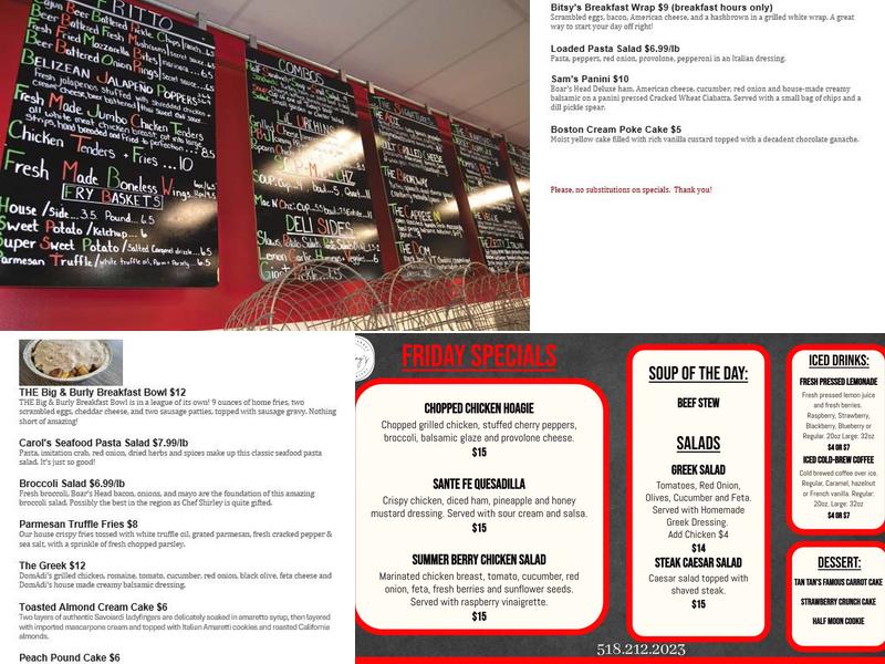 Anthony's Deli & Market Menu