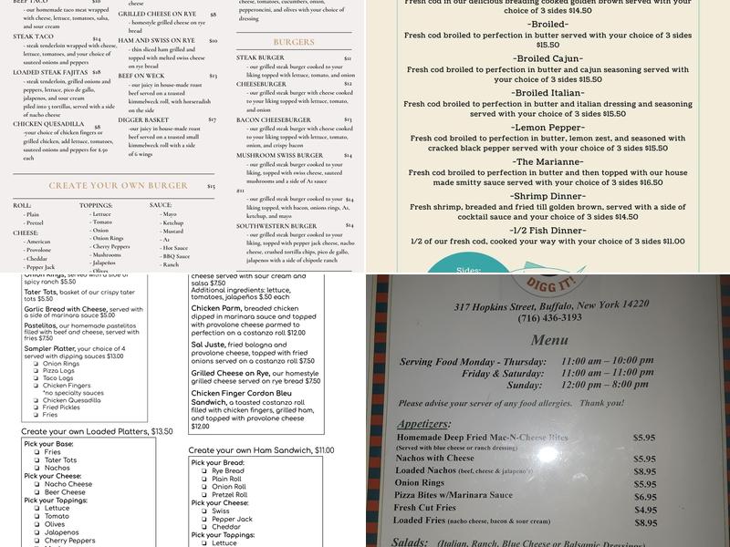 Can You Digg It Menu