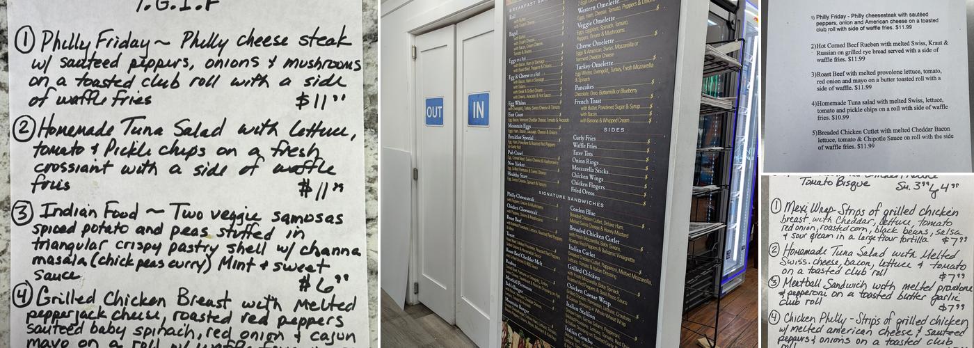 Bob's Mountain Grocery Inc Menu