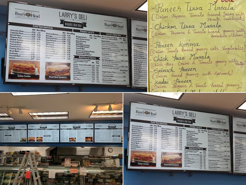Larry's Deli Menu