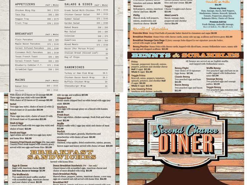 Second Chance Diner Menu