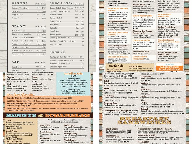 Second Chance Diner Menu