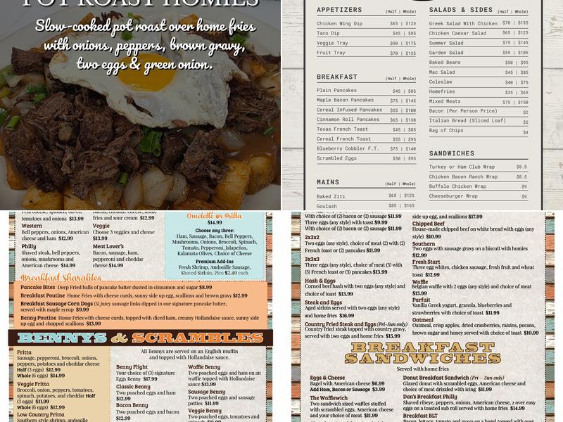 Second Chance Diner Menu