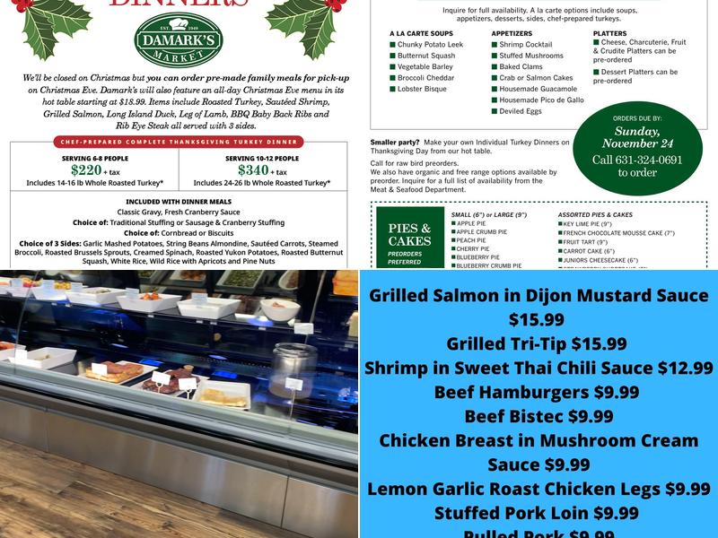 Damark's Market Menu