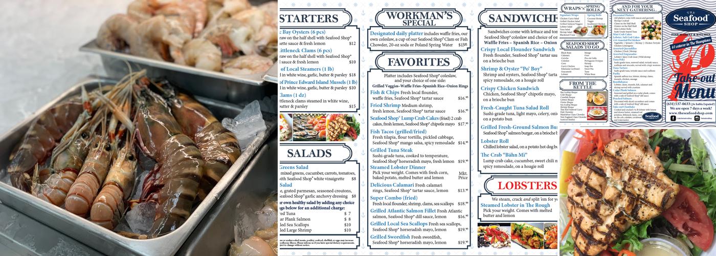 The Seafood Shop Menu