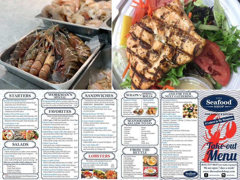 The Seafood Shop Menu