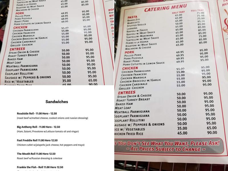 Wolf's Lane Delicatessen Menu