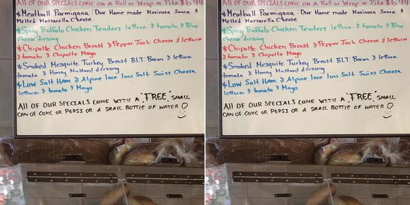 Pelham Plaza Gourmet Menu