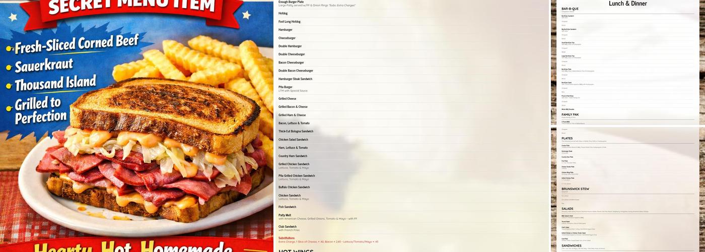 Randy’s Bar B Que Menu