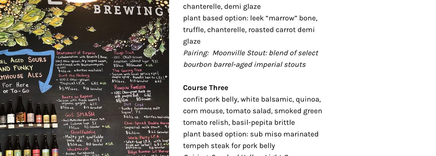 Little Fish Brewing Company Menu